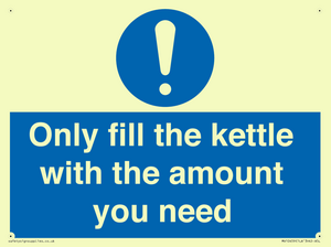Only fill the kettle with the amount you need